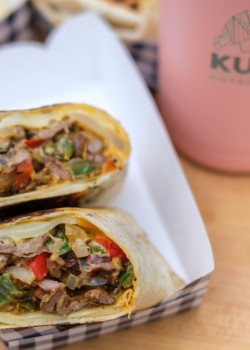 Kuma Kitchen - Cheesesteak Burrito