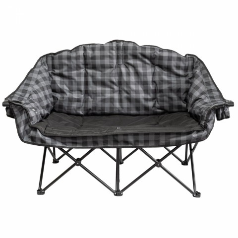 Grey & Black Double Camping Chair